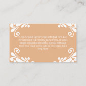 Cielito Lindo Mexican Fiesta Neutraal Baby shower Informatiekaartje (Achterkant)