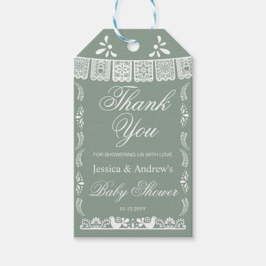 Cielito Lindo Mexican Gender Neutral Baby Shower Cadeaulabel (Voorkant)