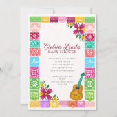 Cielito Lindo Mexican Papel Picado Folk Art Fiesta Kaart (Voorkant)