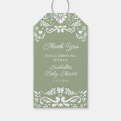 Cielito Lindo Mexican Sage Baby shower Bedankt Cadeaulabel (Voorkant)