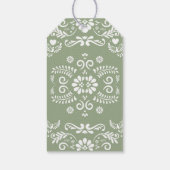 Cielito Lindo Mexican Sage Baby shower Bedankt Cadeaulabel (Achterkant)