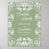 Cielito Lindo Mexican Sage Baby shower Welkom Poster (Voorkant)