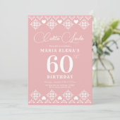 Cielito Lindo Mijlpaal Verjaardagsfeest Uitnodigin Kaart (Staand voorkant)