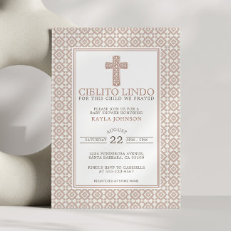 Cielito Lindo Neutrale Religieuze Bloemenkruis Bei Kaart