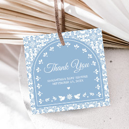 Cielito Lindo Papel Picado Baby Shower Bedankjes Labels