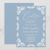 Cielito Lindo Papel Picado Baby shower Boy Kaart (Voorkant / Achterkant)