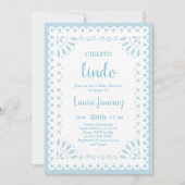 Cielito Lindo Papel Picado Baby shower Boy Kaart (Voorkant)