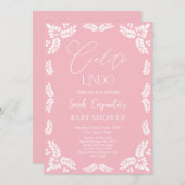 Cielito Lindo Papel Picado Baby shower Meisje Kaart (Voorkant / Achterkant)