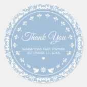 Cielito Lindo Papel Picado Baby Shower Ronde Sticker (Voorkant)