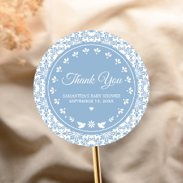 Cielito Lindo Papel Picado Baby Shower Ronde Sticker