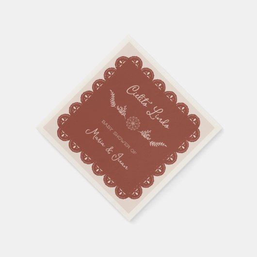 Cielito Lindo Papel Picado Baby shower Servet (Hoek)