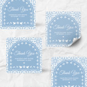 Cielito Lindo Papel Picado Baby Shower Vierkante Sticker