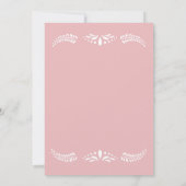 Cielito Lindo Papel Picado Girl Baby Shower Kaart (Achterkant)