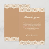 Cielito Lindo Papel Picado Neutraal Baby shower Bedankkaart (Voorkant / Achterkant)