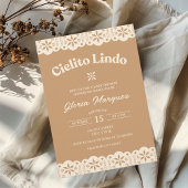 Cielito Lindo Papel Picado Neutraal Baby shower Kaart