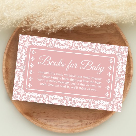 Cielito Lindo Papel Picado Shower Books for Baby Informatiekaartje