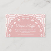 Cielito Lindo Papel Picado Shower Diaper Raffle Informatiekaartje (Voorkant)