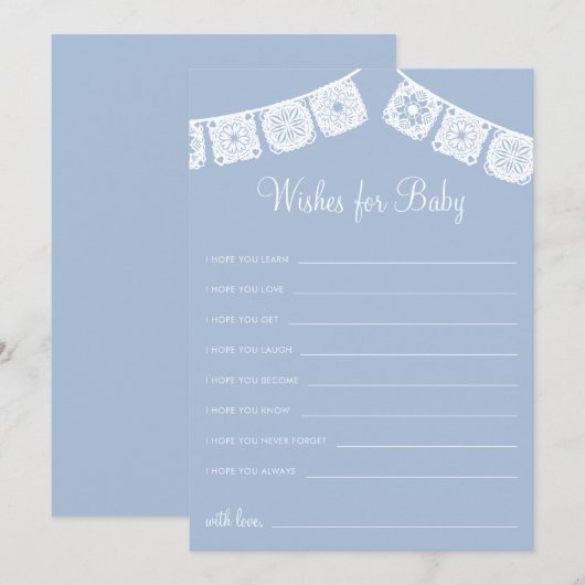 Cielito Lindo Papel Picado wenst Baby-Kaart Kaart (Voorkant / Achterkant)