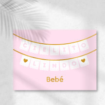 Cielito Lindo Pink Baby Gefeliciteerd Kaart