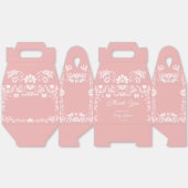 Cielito Lindo Pink Baby shower Bedankdoosjes (Ongevouwen)