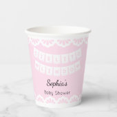 Cielito Lindo Pink Baby shower Papieren Bekers (Voorkant)