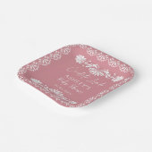 Cielito lindo Pink Mexican Baby Shower Papieren Bordje (Gebogen)