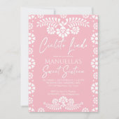 Cielito lindo pink Mexican sweet 16 birthday party Kaart (Voorkant)