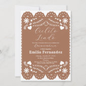 Cielito Lindo Quinceanera Verjaardag Uitnodiging (Voorkant)