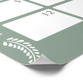 Cielito Lindo Raad de Verwachte Datum kalender Poster (Hoek)
