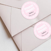 Cielito Lindo Roze Baby shower Dank u Sticker