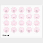 Cielito Lindo Roze Baby shower Dank u Sticker (Vel)
