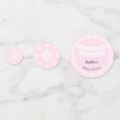 Cielito Lindo Roze Baby shower Tafel Confetti (Voorkanten)