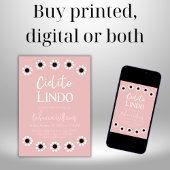 Cielito Lindo Roze Barro Senorita Meisje Baby show Kaart