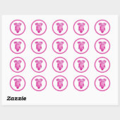 Cielito Lindo roze Bedankt meisje baby shower Ronde Sticker (Vel)