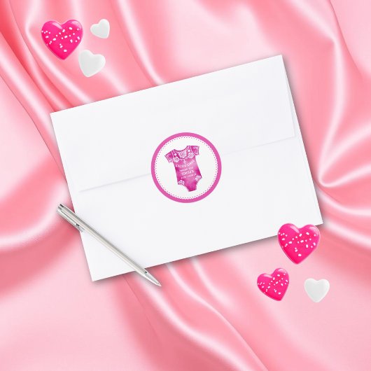 Cielito Lindo roze Bedankt meisje baby shower Ronde Sticker