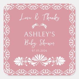 Cielito lindo Roze Mexicaans baby shower Sticker