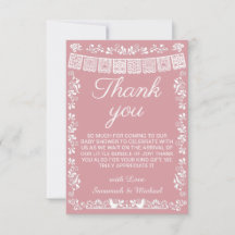 Cielito Lindo Roze Papel Picado Baby Shower