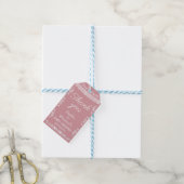 Cielito Lindo Roze Papel Picado Baby Shower Cadeaulabel (Met Touw)