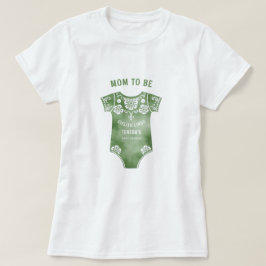 Cielito Lindo sage bodysuit baby shower Mom To Be