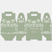 Cielito Lindo Sage Green Baby shower Bedankdoosjes (Ongevouwen)