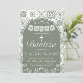 Cielito Lindo Sage Green Talavera  Kaart (Staand voorkant)