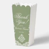 Cielito Lindo sage groen baby shower Bedankdoosjes (Voorkant)