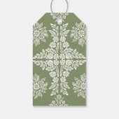 Cielito Lindo sage groen baby shower Cadeaulabel (Achterkant)