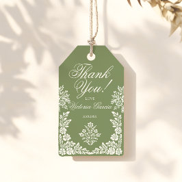 Cielito Lindo sage groen baby shower Cadeaulabel