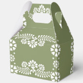 Cielito lindo sage groen baby shower gunsten bedankdoosjes (Achterkant)