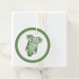 Cielito Lindo sage groen Dank U baby shower Bedankjes Labels