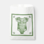 Cielito Lindo sage groen Dank U baby shower Bedankzakje (Voorkant)