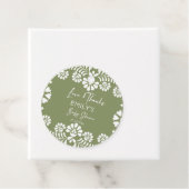 Cielito lindo sage groen Mexicaans baby shower Bedankjes Labels (In situ)