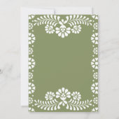 Cielito lindo sage groen Mexicaans baby shower Kaart (Achterkant)