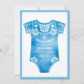 Cielito Lindo schattig blauw bodysuit boy baby sho Kaart (Voorkant)